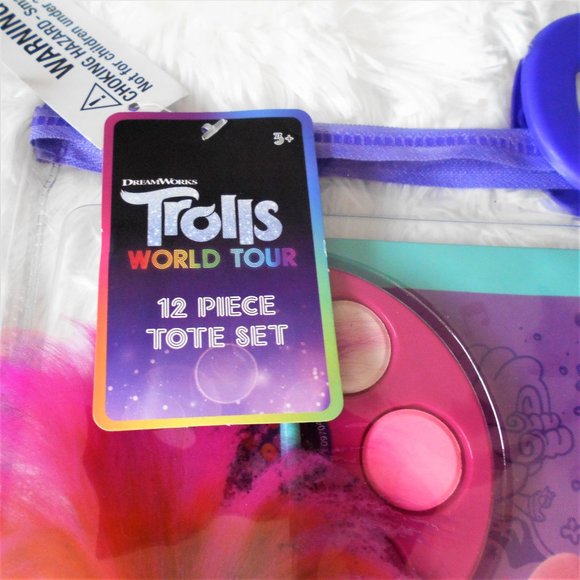 Trolls World Tour 12 Piece Tote Set - Picture 10 of 11